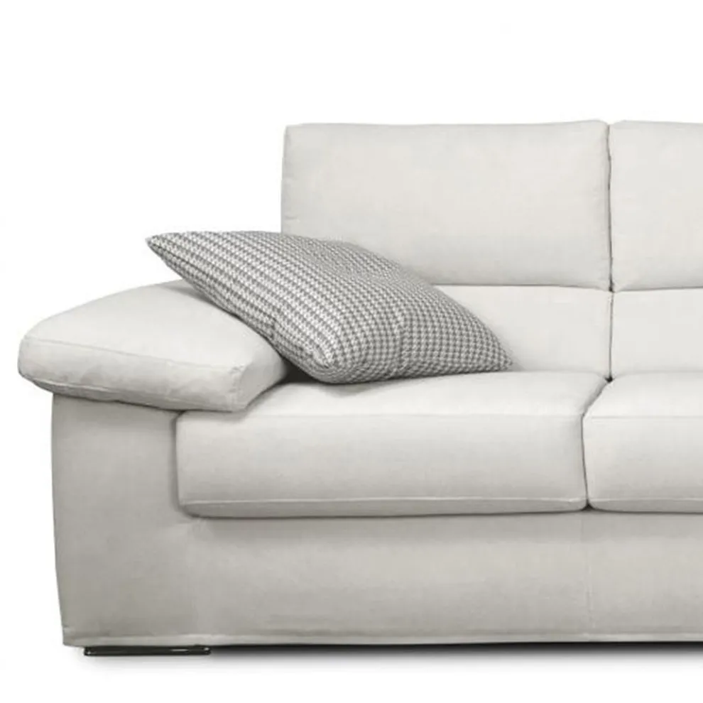 2- oder 3-Sitzer-Sofa in weißem Stoffdesign Made in Italy - Abudhabi