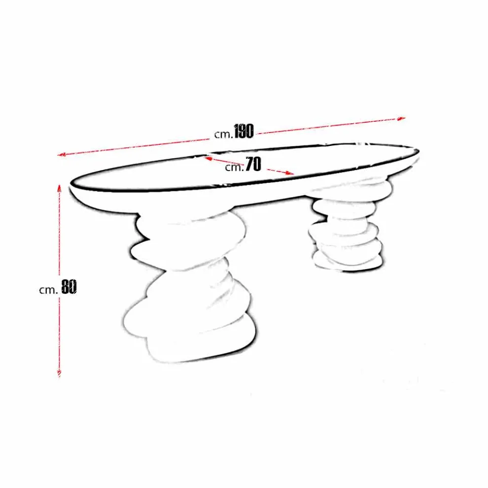 Schreibtisch in modernem Design Aldington von Hand hergestellt