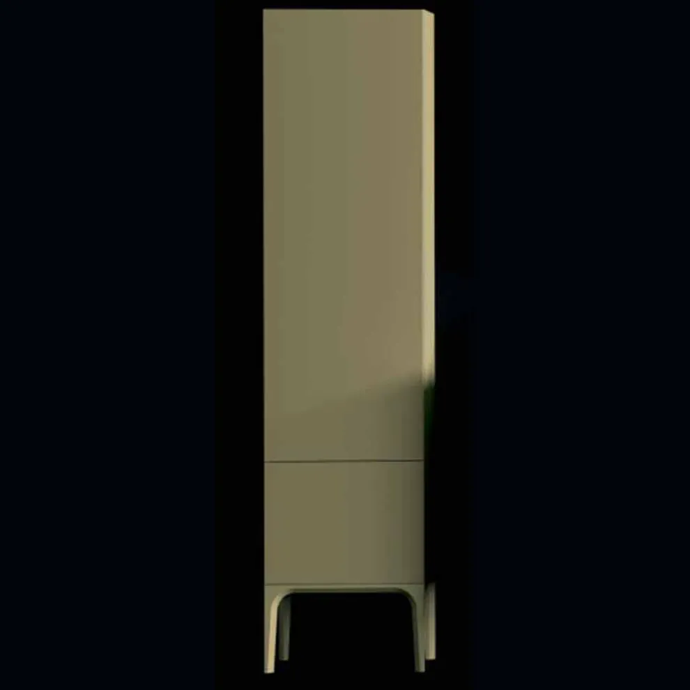 Amanda Badezimmerschrank aus Holz mit 2 Türen, modernes Design, Made in Italy