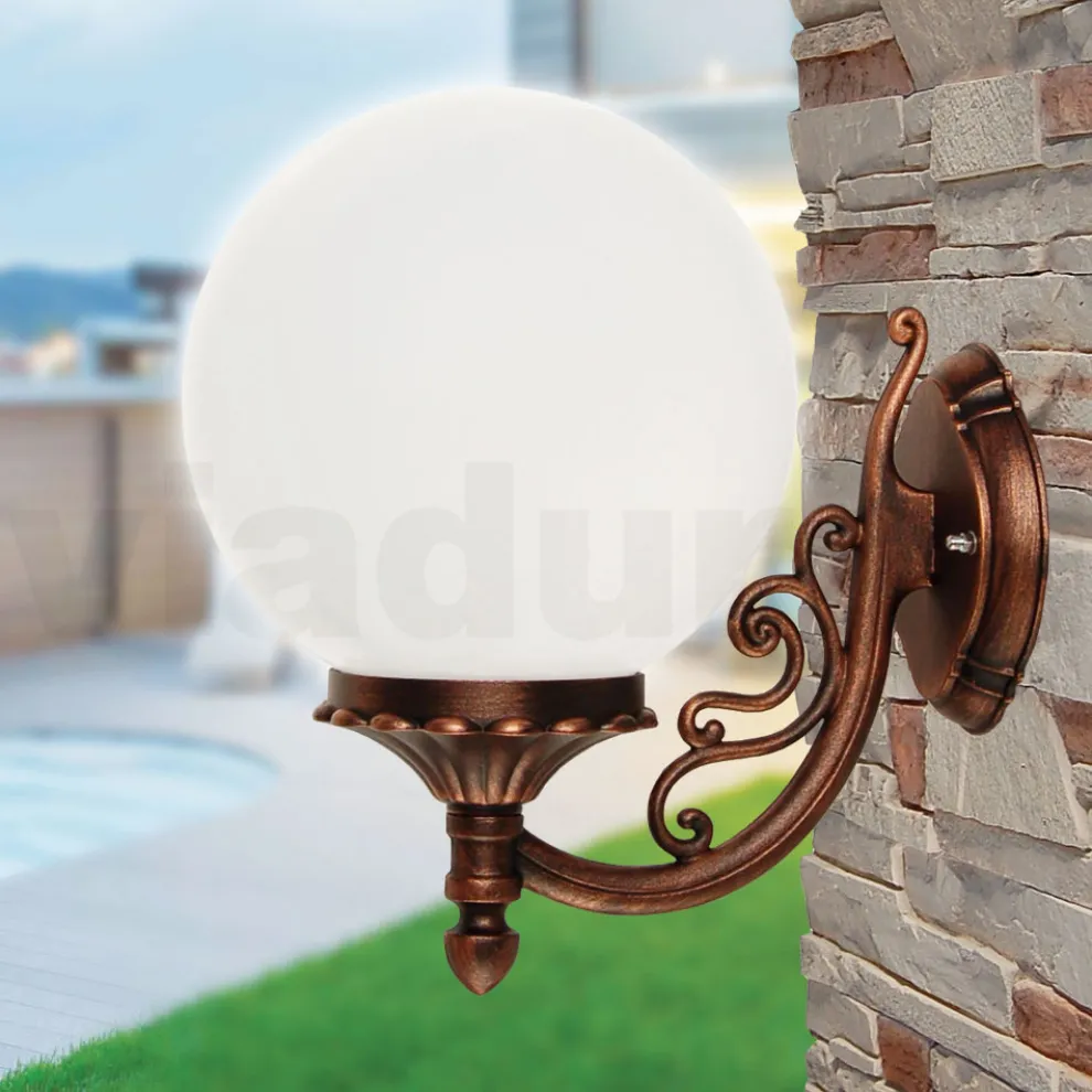 Applikation mit Acrylkugel und Struktur aus Aluminiumdruckguss - Trovanero