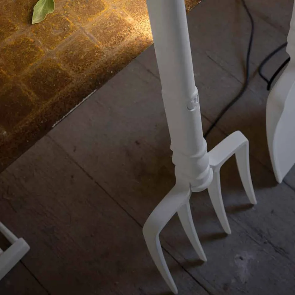 Außen Stehlampe in Weiß Technopolymer Design von 3 Formen - Werkzeuge