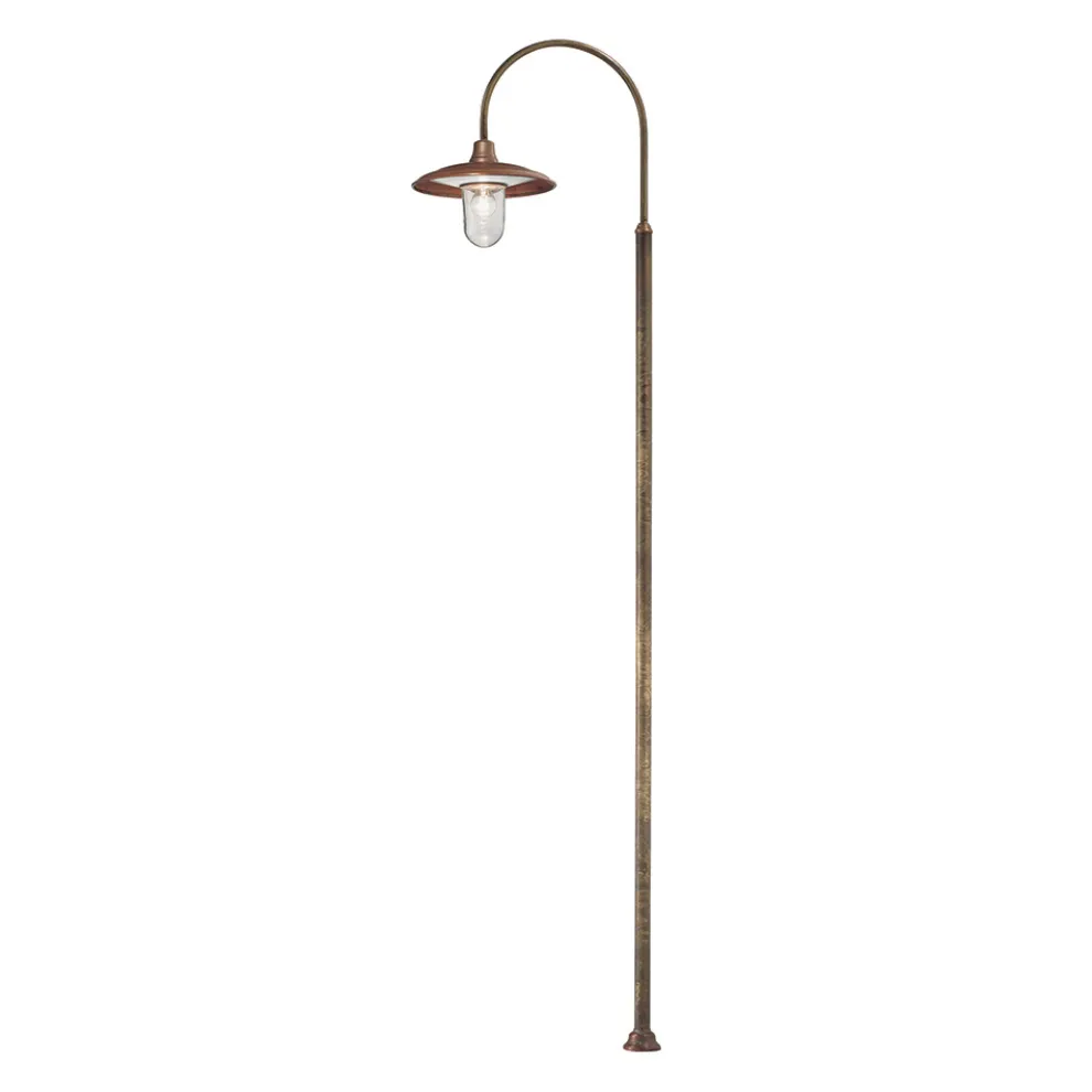 Außenlampe mit Messingrahmen, hergestellt in Italien – Schnecke