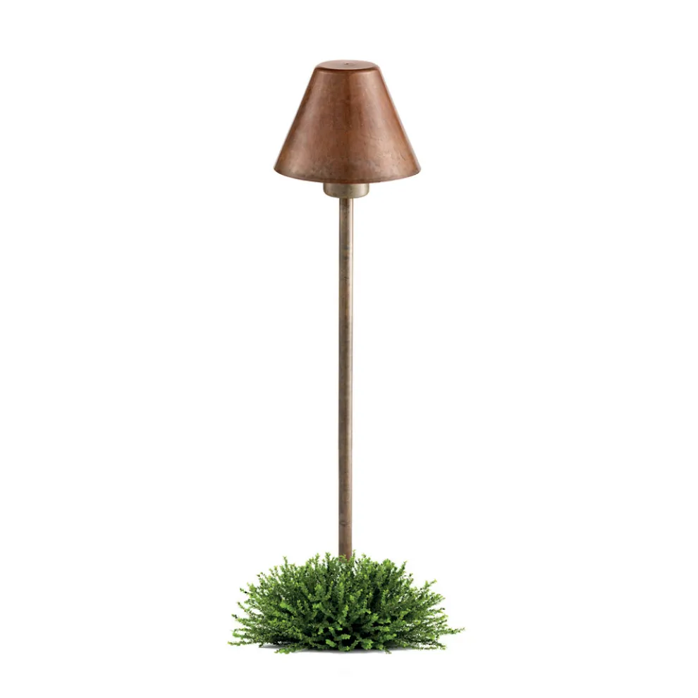 Außenstehlampe aus Messing und Kupfer, hergestellt in Italien – Sword