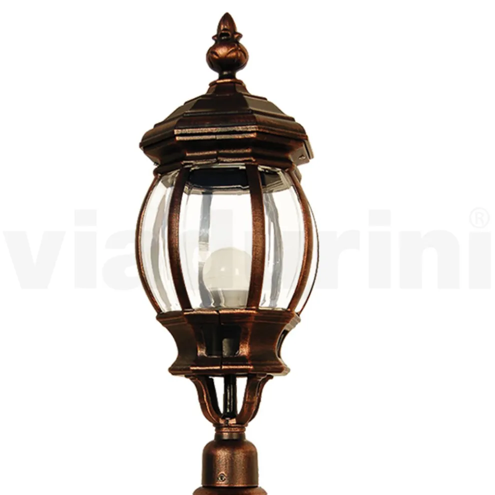 Außenstehlampe im Vintage-Stil aus Aluminium, hergestellt in Italien – Leona