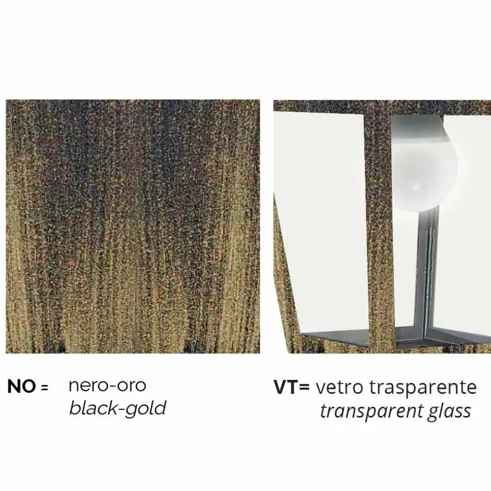 Außenstehleuchte aus Aluminium, hergestellt in Italien, Aquilina