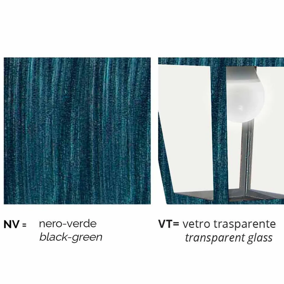 Außenstehleuchte aus Aluminium, hergestellt in Italien, Aquilina