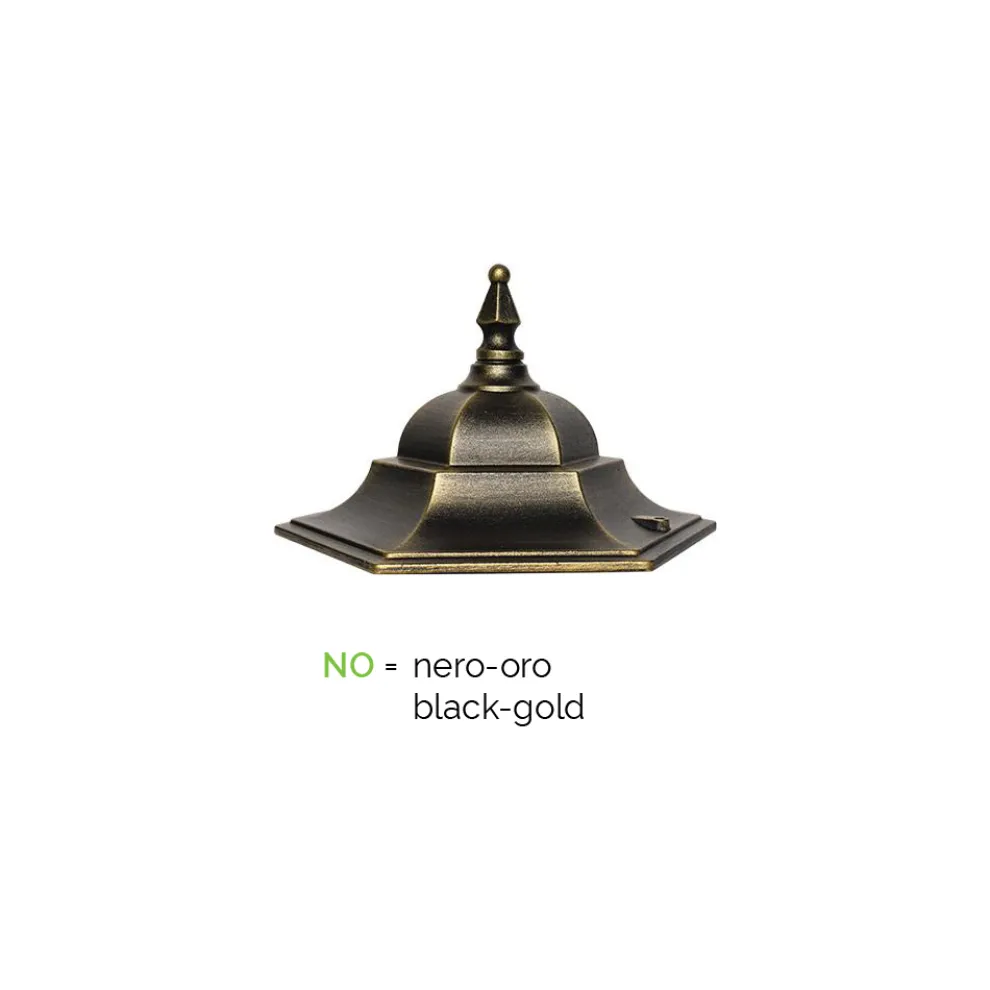 Außenwandleuchte aus Aluminium und Glas Made in Italy Vintage - Janira