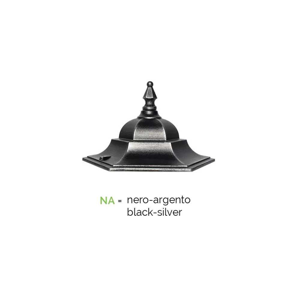 Außenwandleuchte aus Aluminium und Glas Made in Italy Vintage - Janira