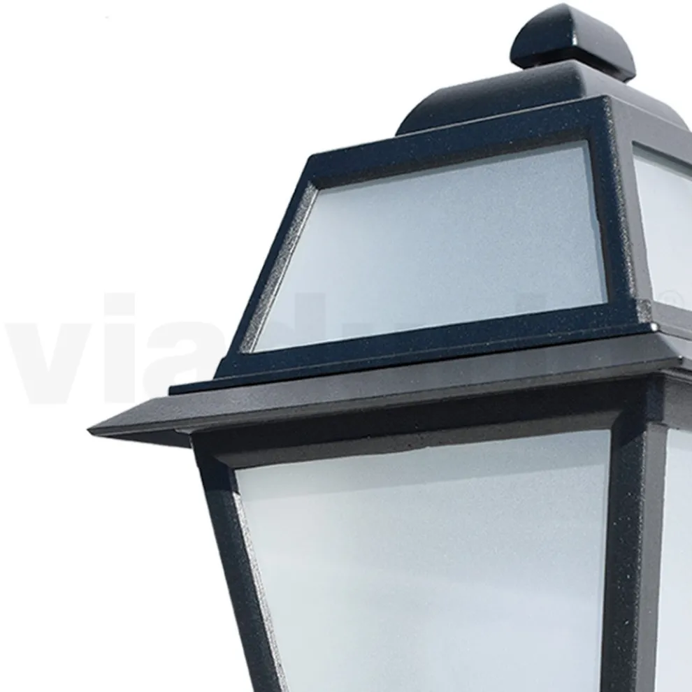 Außenwandleuchte aus anthrazitfarbenem Aluminium und Glas Made in Italy - Elric