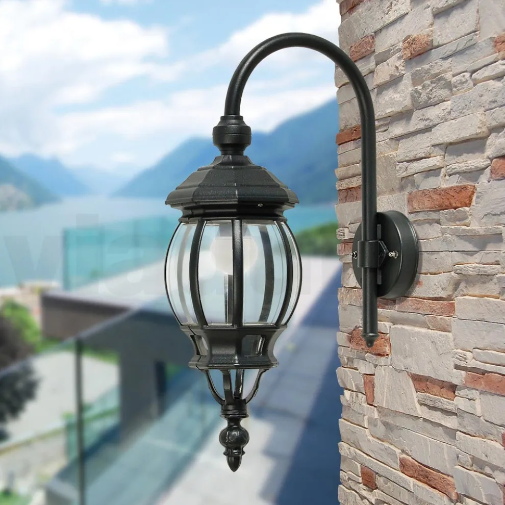 Außenwandleuchte im Vintage-Stil aus Aluminium, hergestellt in Italien – Empire