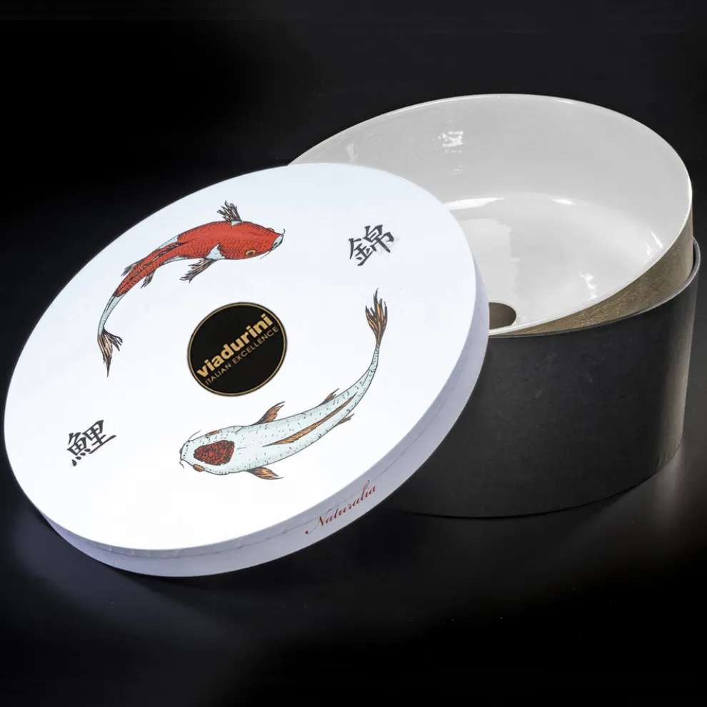 Aufsatzwaschbecken aus feuerfestem Ton, in Italien von Hand gedrechselt - Tatiana