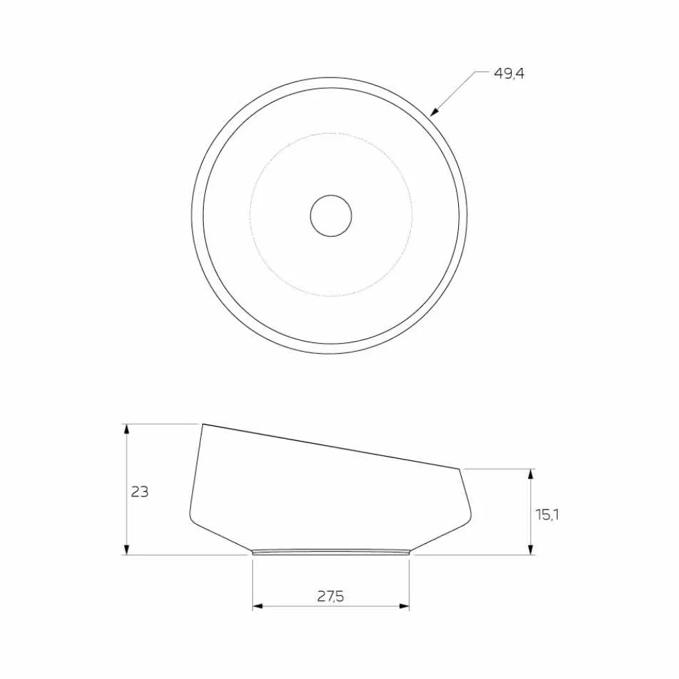 Aufsatzwaschbecken aus Solid Surface in Italien hergestellt,Dongo