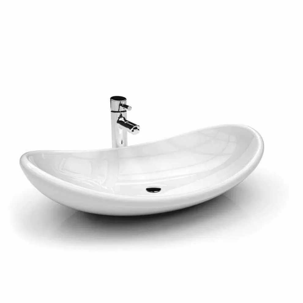 Aufsatzwaschbecken weiß, rot oder lila Aysun in modernem Desig