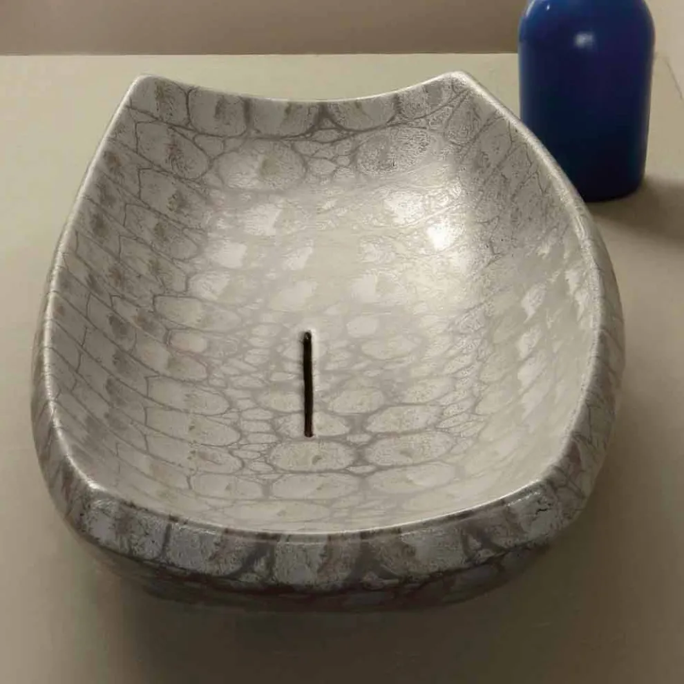 Aufsatzwaschbecken, Keramik, Kaiman, modernes Design Laura made Italy