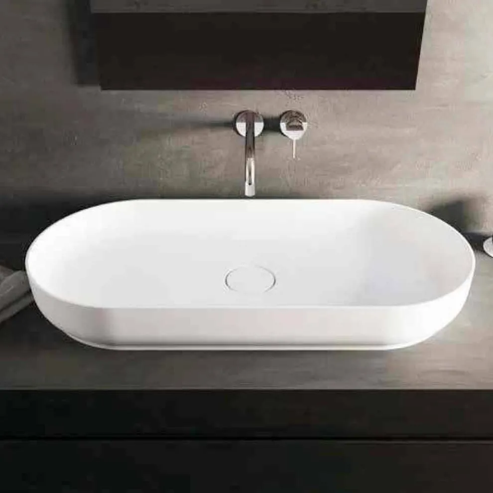 Aufsatzwaschbecken mit modernem Design Dalmine Maxi, in Italien hergestellt