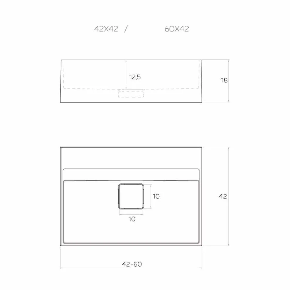 Aufsatzwaschbecken mit einem modernen Design in Italien hergestellt, Lavis