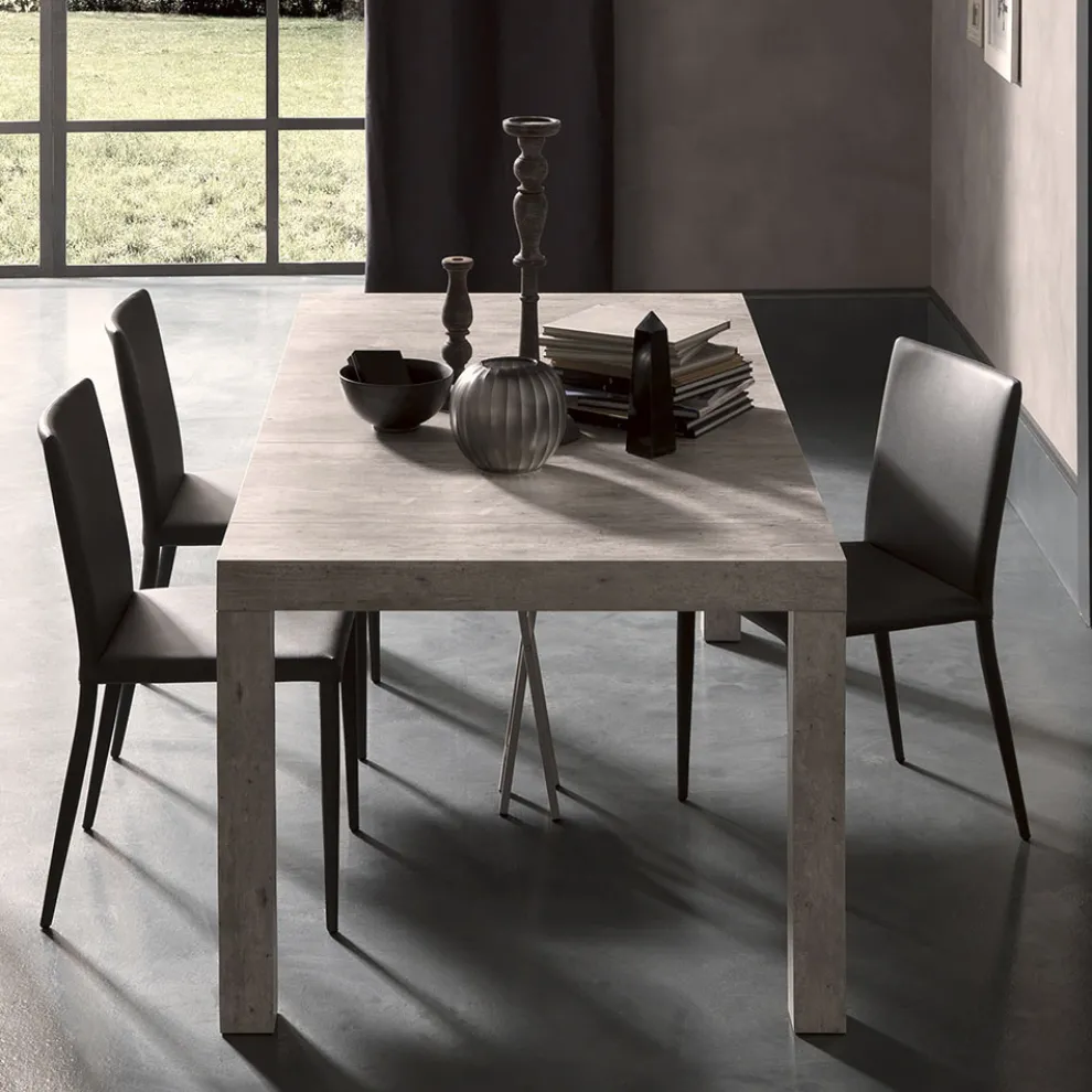 Ausziehbare Konsole bis 290 cm aus Melaminholz Made in Italy - Paride