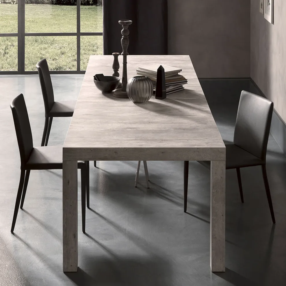 Ausziehbare Konsole bis 290 cm aus Melaminholz Made in Italy - Paride