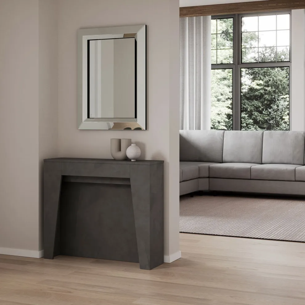 Ausziehbare Konsole auf 211 cm aus Melamin, hergestellt in Italien – Incantesimo