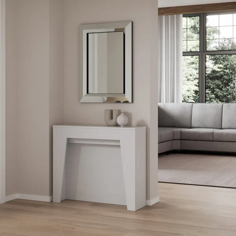 Ausziehbare Konsole auf 211 cm aus Melamin, hergestellt in Italien – Incantesimo