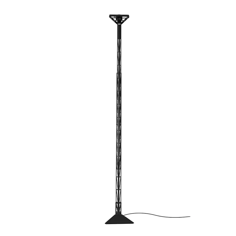 Ausziehbare Stehlampe Aluminium Mattschwarzes Leiterdesign - Watchful