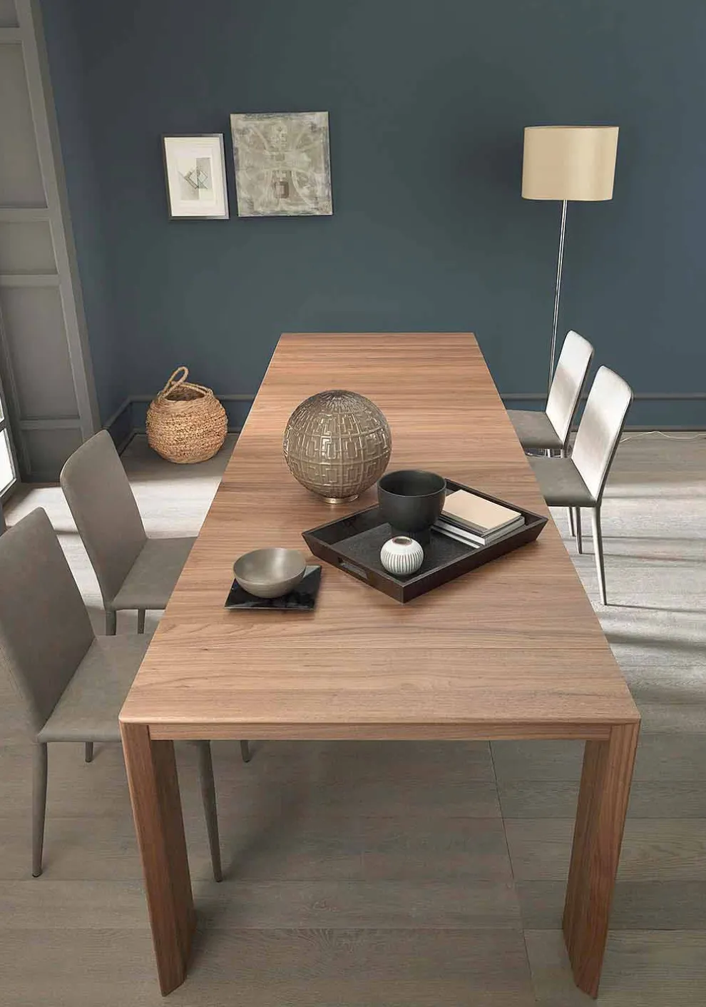 Ausziehbare Tischkonsole Bis zu 295 cm in Holz Made in Italy Design - Temocle