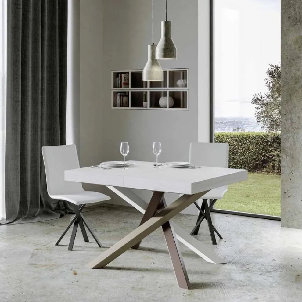 Ausziehbarer Esstisch bis zu 440 cm, Made in Italy Design – Rally