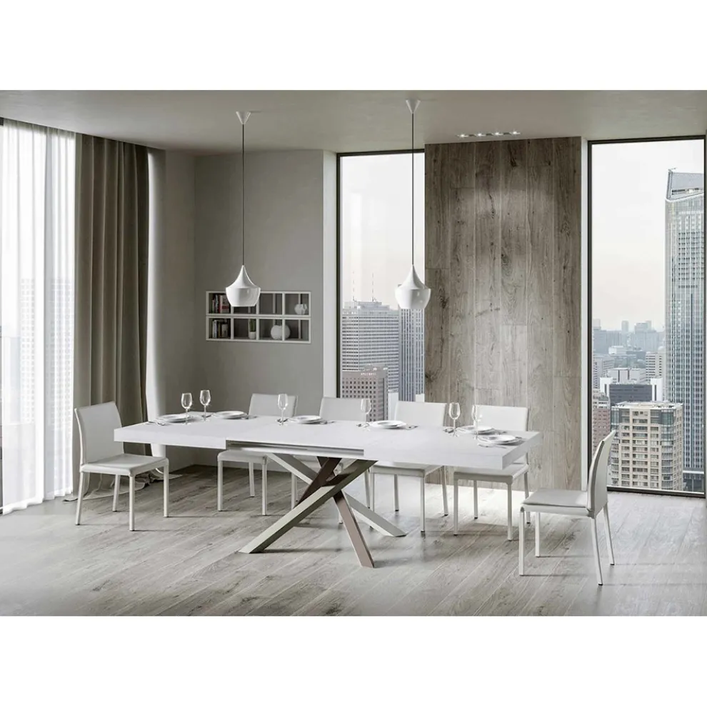 Ausziehbarer Esstisch bis zu 440 cm, Made in Italy Design – Rally