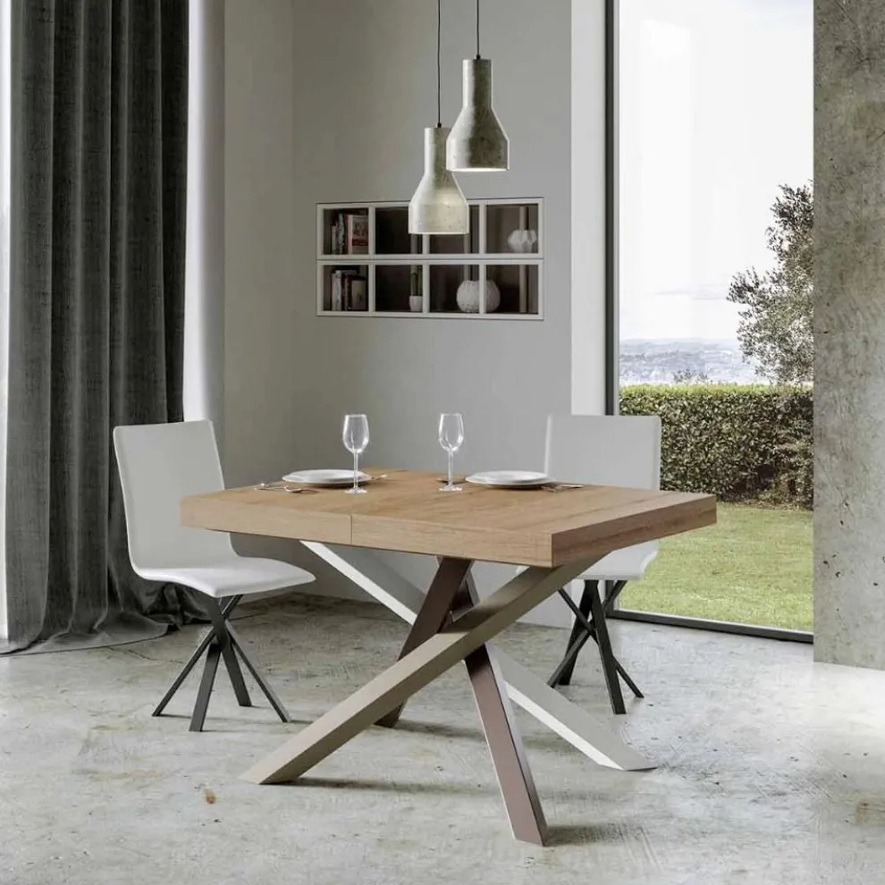 Ausziehbarer Esstisch bis zu 440 cm, Made in Italy Design – Rally