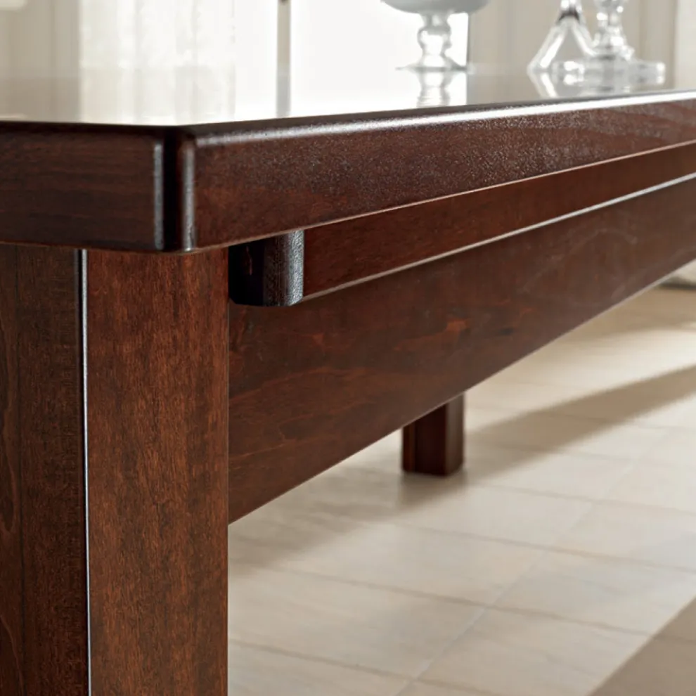 Ausziehbarer Esstisch bis 610 cm aus furniertem Holz - Gonzalo