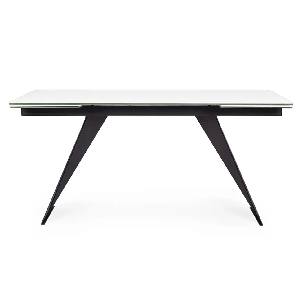 Ausziehbarer Esstisch 240 cm Glas- und Keramikplatte - Barone