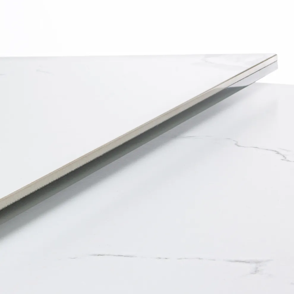 Ausziehbarer Esstisch 240 cm Glas- und Keramikplatte - Barone