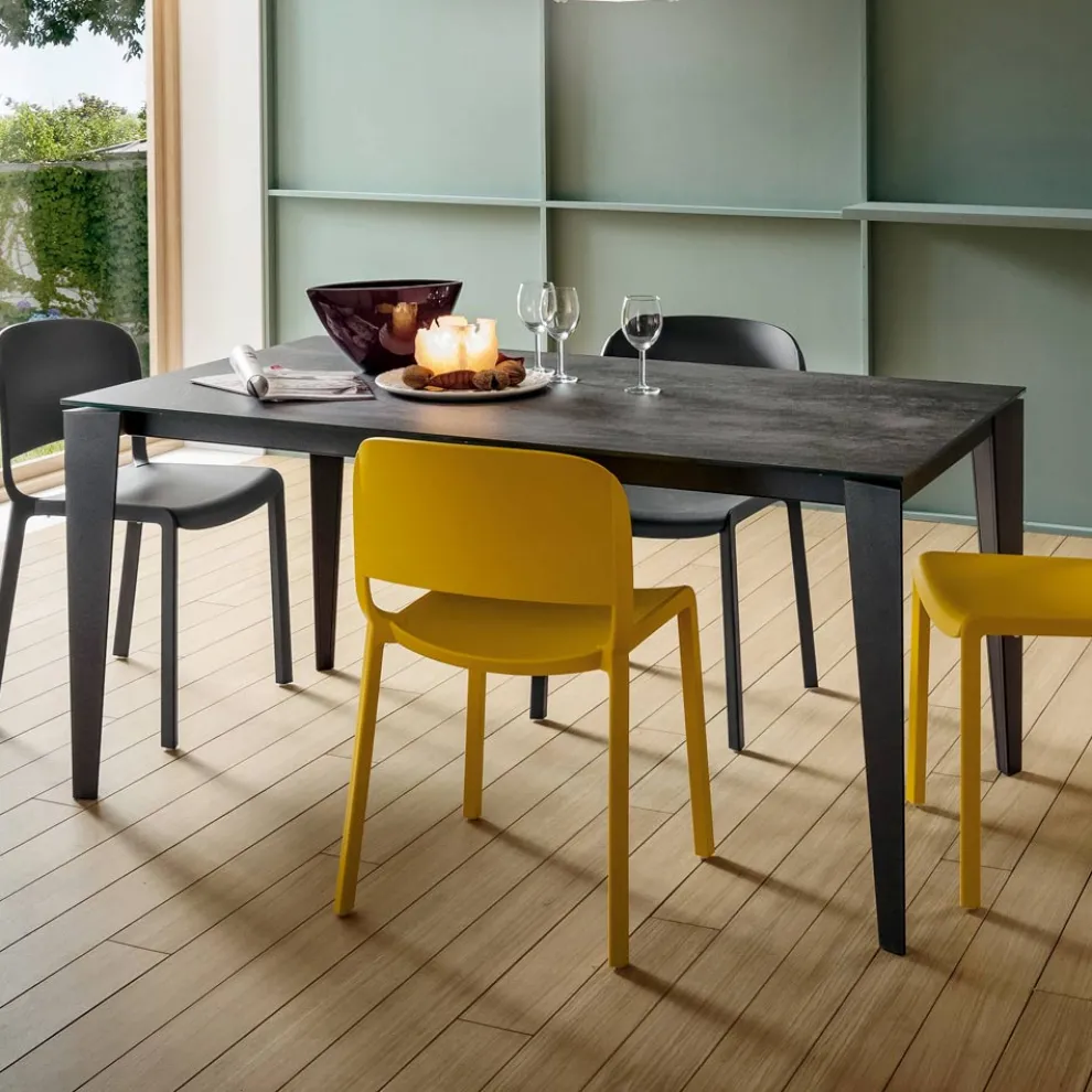 Ausziehbarer Küchentisch aus edler Laminamkeramik Made in Italy - Efisto