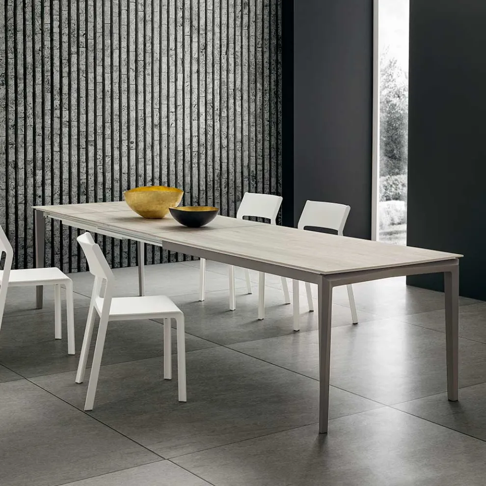 Ausziehbarer Küchentisch Bis zu 240 cm in Hpl Made in Italy - Fantastisch