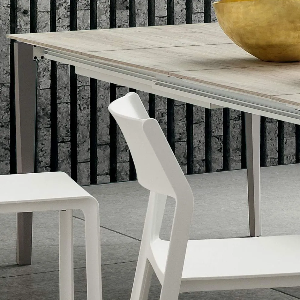 Ausziehbarer Küchentisch Bis zu 240 cm in Hpl Made in Italy - Fantastisch