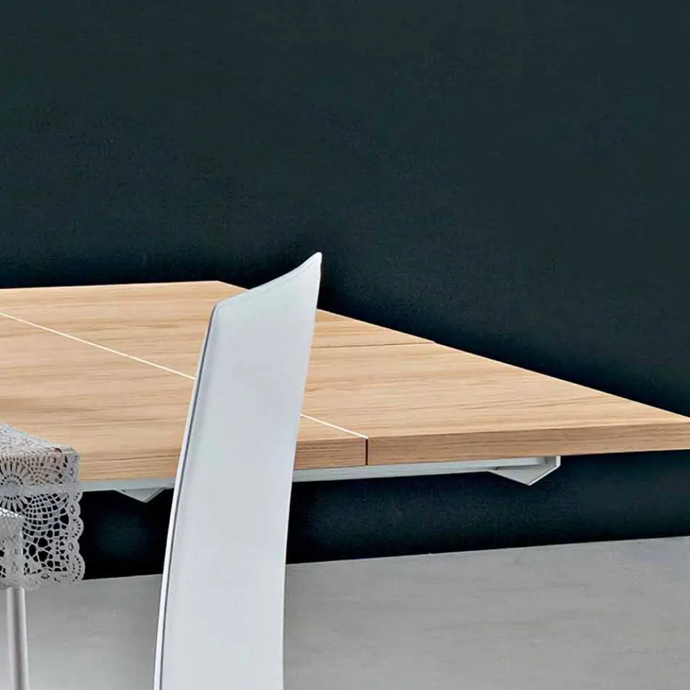 Ausziehbarer Küchentisch Bis zu 280 cm aus Holz Made in Italy - Carlino