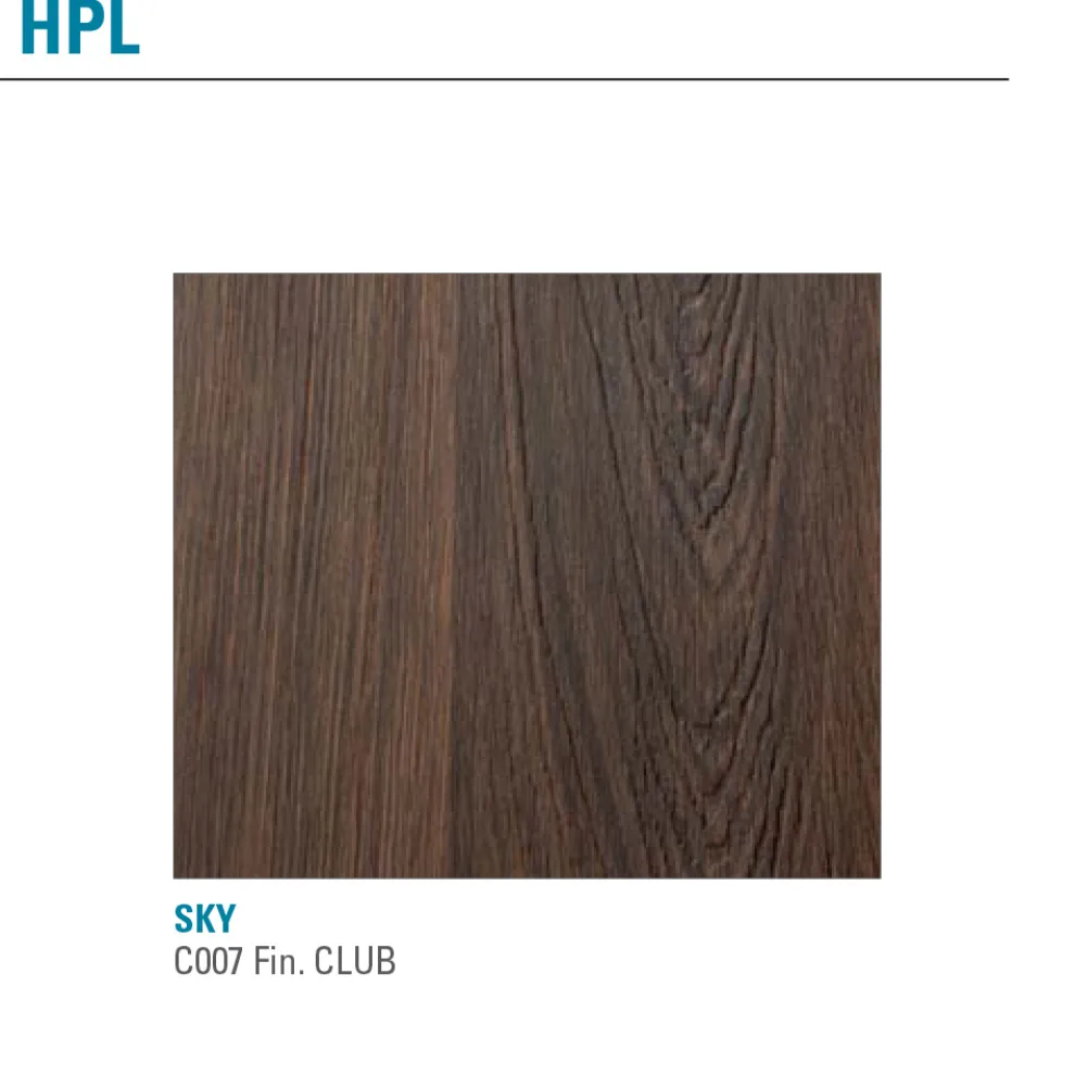 Ausziehbarer Tisch bis 240 cm Platte aus farbigem HPL Made in Italy - Filiberto