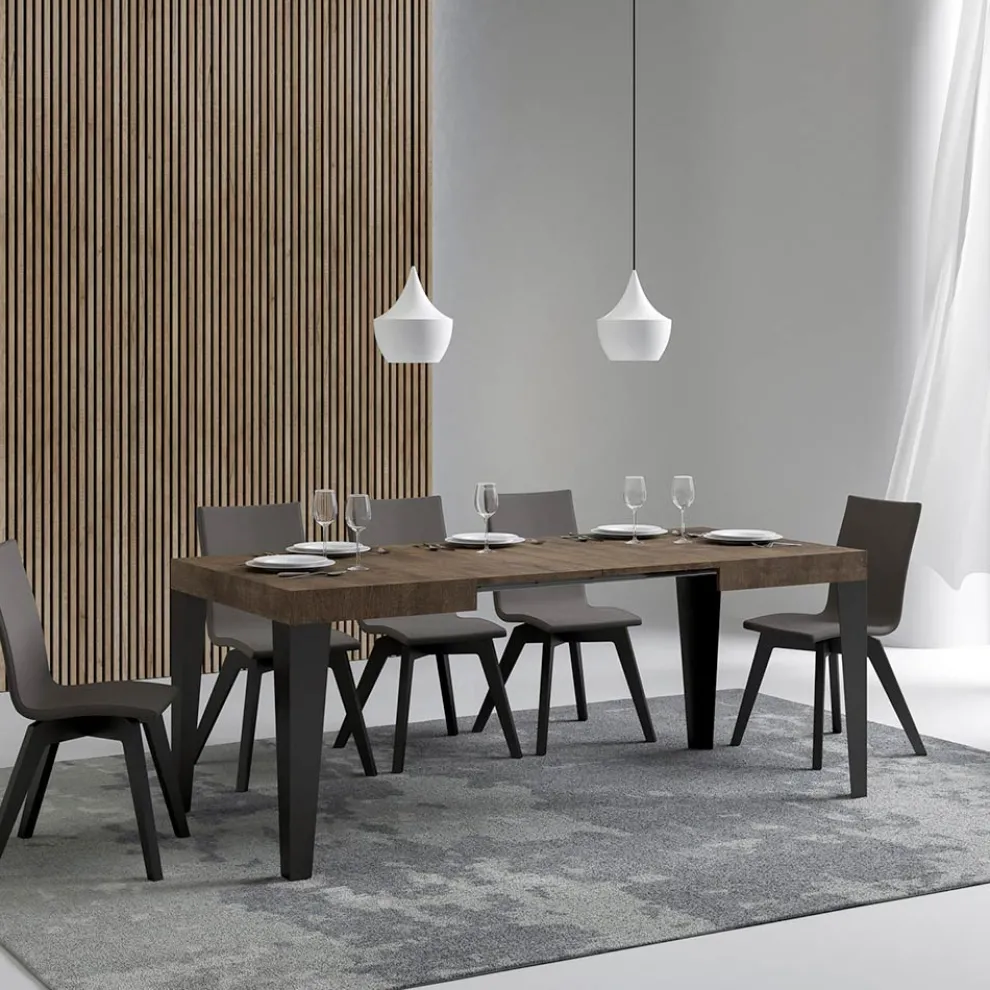 Ausziehbarer Tisch auf 284 cm in verschiedenen Größen und Ausführungen, hergestellt in Italien – Strand