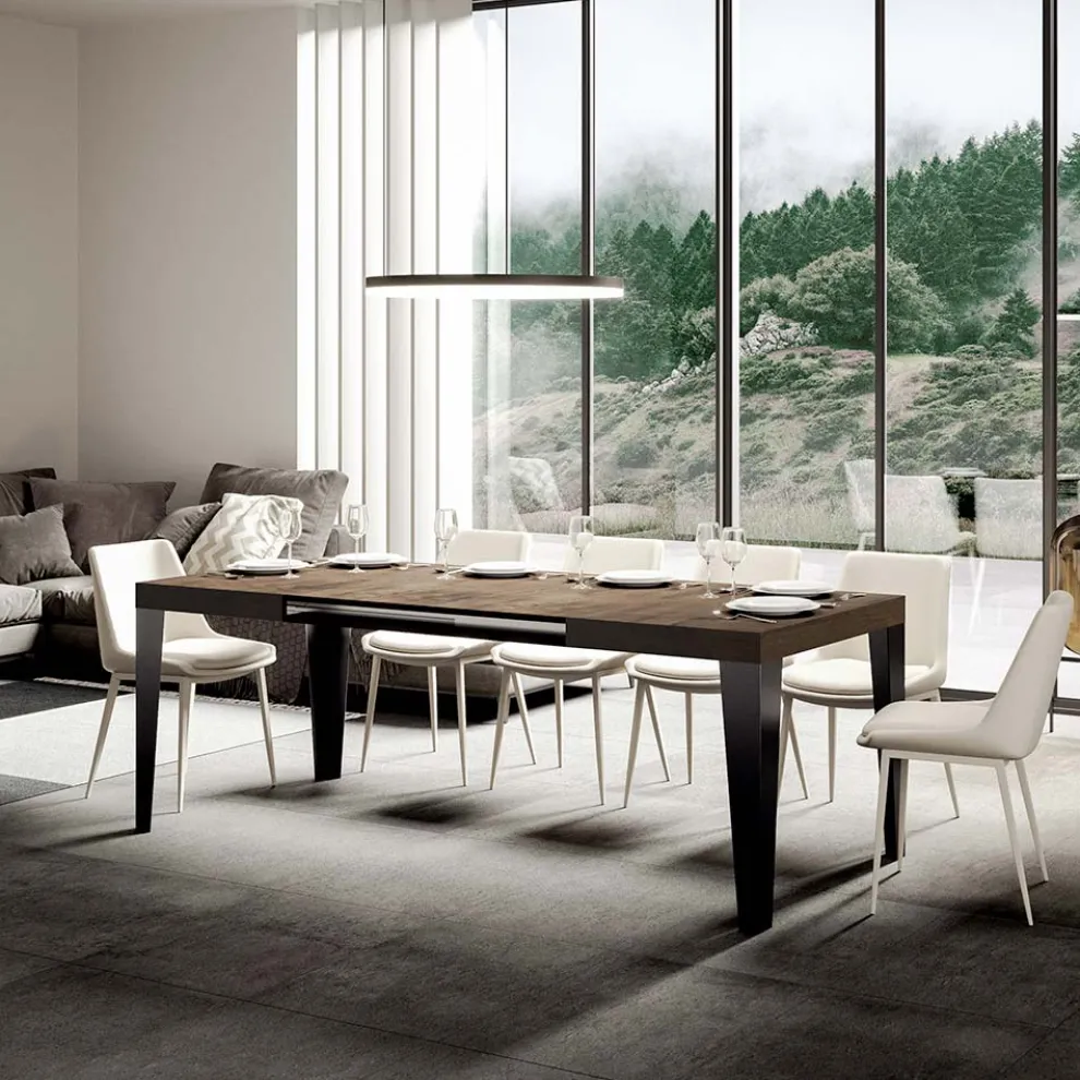 Ausziehbarer Tisch auf 284 cm in verschiedenen Größen und Ausführungen, hergestellt in Italien – Strand