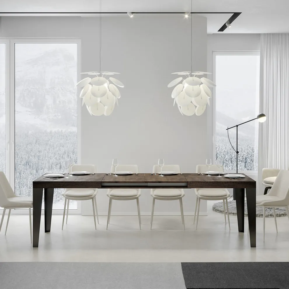 Ausziehbarer Tisch auf 284 cm in verschiedenen Größen und Ausführungen, hergestellt in Italien – Strand