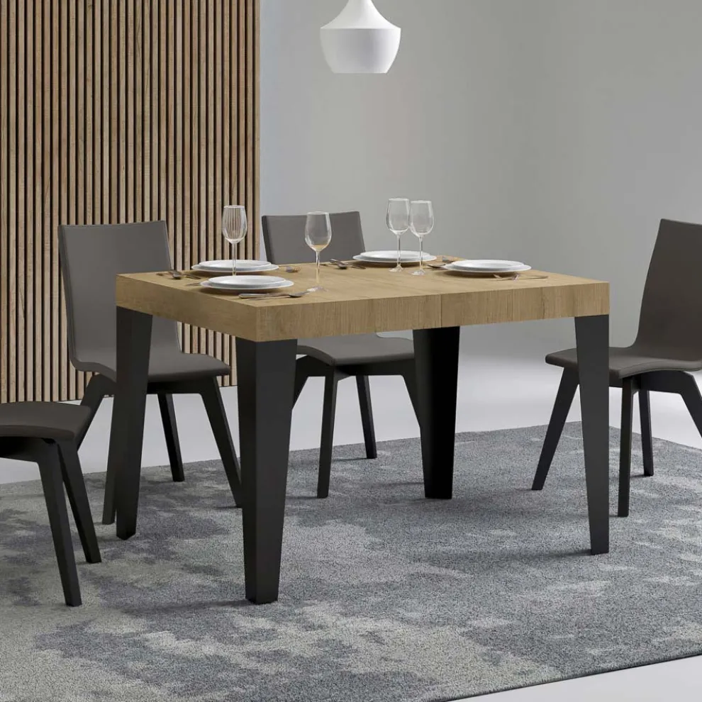 Ausziehbarer Tisch auf 284 cm in verschiedenen Größen und Ausführungen, hergestellt in Italien – Strand