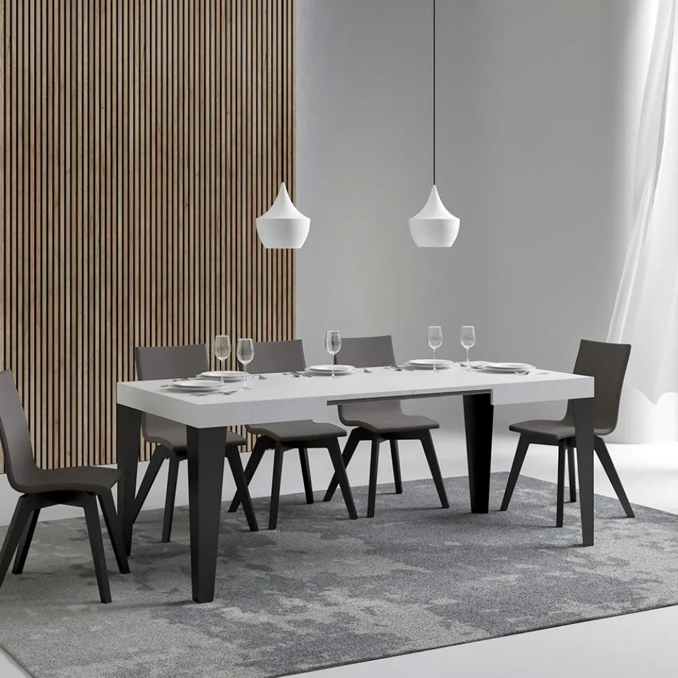 Ausziehbarer Tisch auf 284 cm in verschiedenen Größen und Ausführungen, hergestellt in Italien – Strand