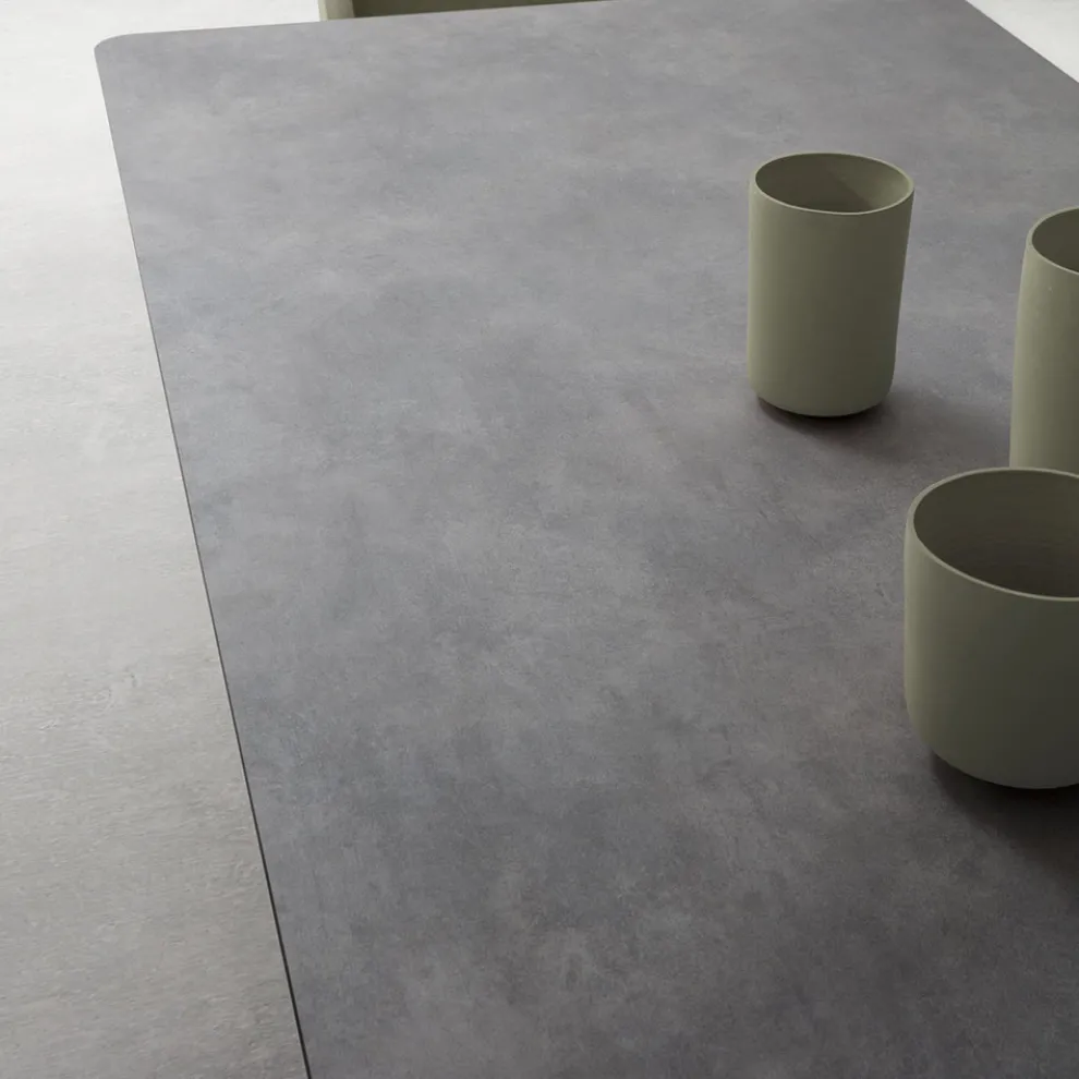 Ausziehbarer Tisch bis 300 cm Metallbasis Made in Italy - Bastiano