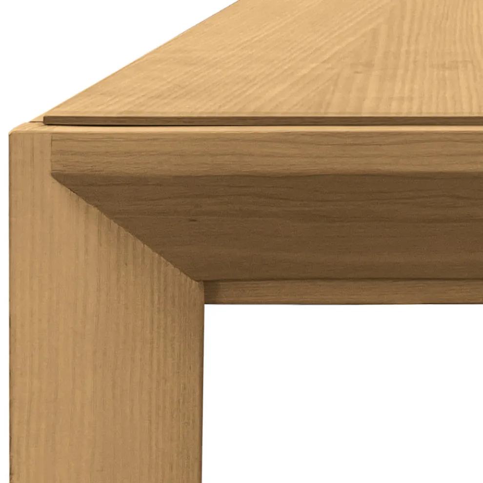 Ausziehbarer Tisch aus massivem Eschenholz, hergestellt in Italien – Judit