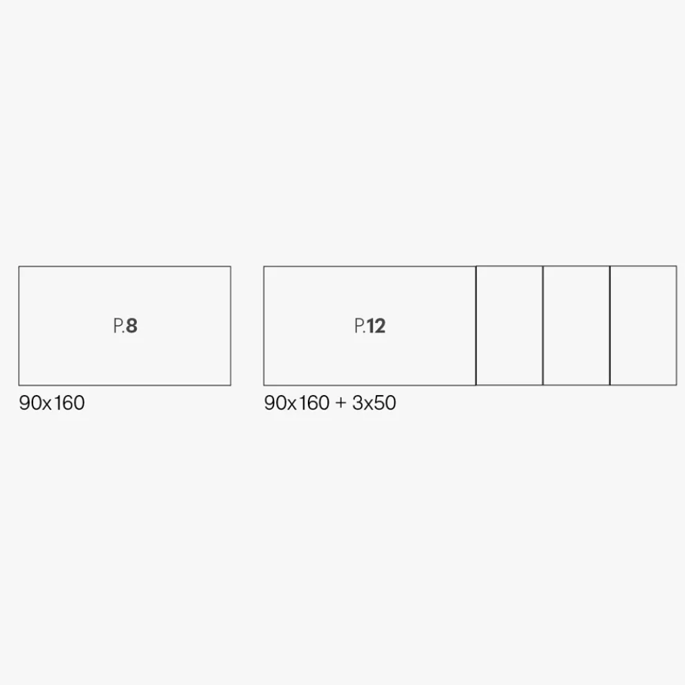 Ausziehbarer Tisch aus Melamin in schwarzem Marmor-Finish Made in Italy - Ariel