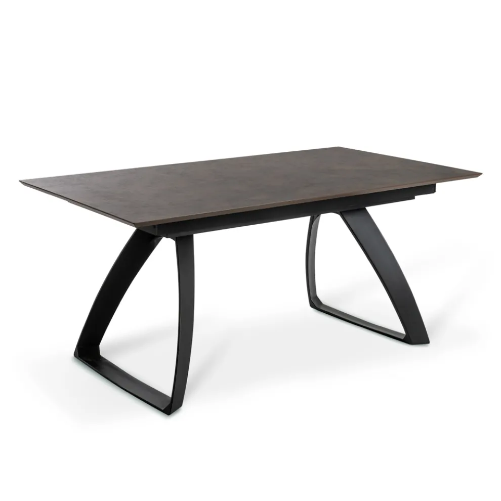 Ausziehbarer Tisch auf 270 cm mit HPL-Platte und Aluminiumgestell – Villongo