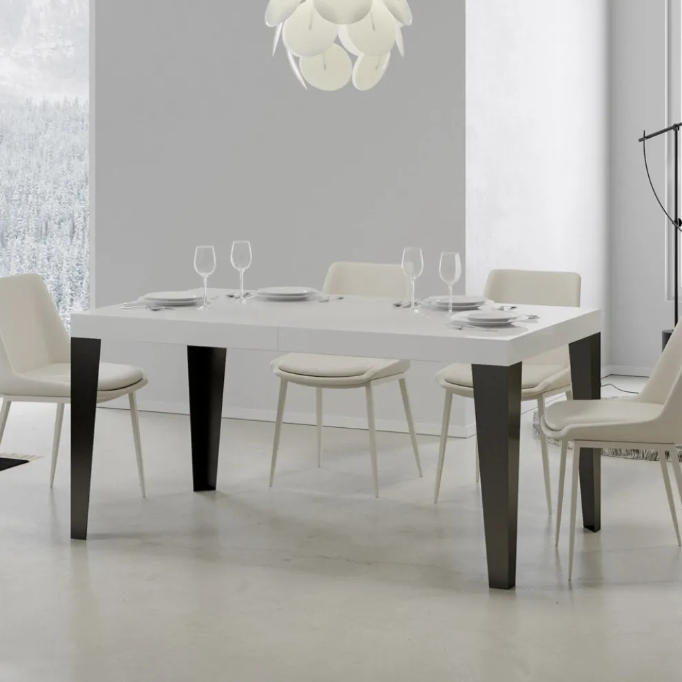 Ausziehbarer Tisch auf 440 cm in verschiedenen Größen und Ausführungen, hergestellt in Italien – Strand