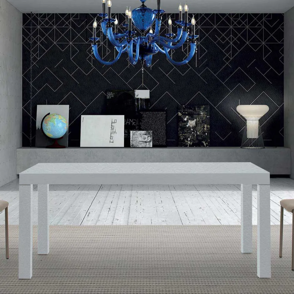 Ausziehbarer Tisch aus Melaminholz bis zu 470 cm, hergestellt in Italien – Gordito