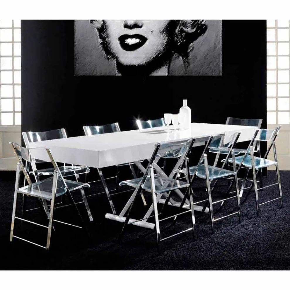 Ausziehbarer Tisch, von Beistelltisch zu Esstisch Gilmore