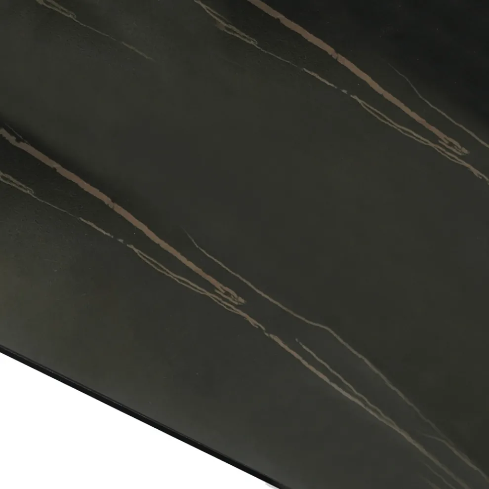 Ausziehbarer Tisch auf 240 cm aus grauem Stahl – Bonito